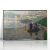 Seurat’s View of the Seine - Impressionist River Landscape Wall Art