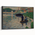 Seurat’s View of the Seine - Impressionist River Landscape Wall Art