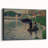 Seurat’s View of the Seine - Impressionist River Landscape Wall Art