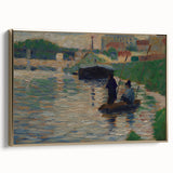 Seurat’s View of the Seine - Impressionist River Landscape Wall Art