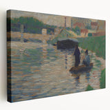 Seurat’s View of the Seine - Impressionist River Landscape Wall Art