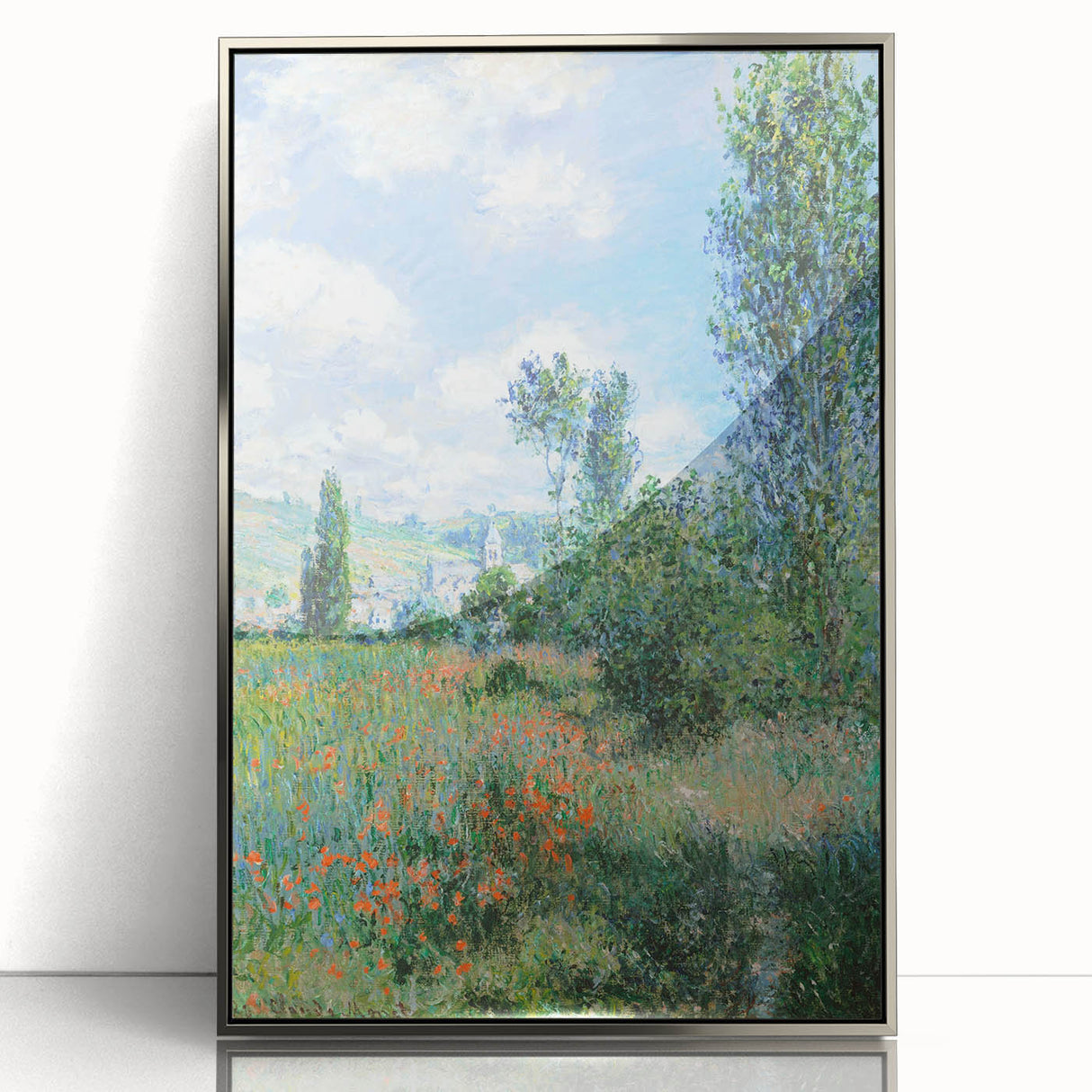 Impressionist Wall Art - View of Vétheuil by Monet