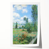 Impressionist Wall Art - View of Vétheuil by Monet