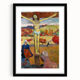 The Yellow Christ Modern Wall Art – Vibrant Religious Masterpiece