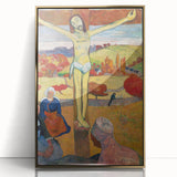 The Yellow Christ Modern Wall Art – Vibrant Religious Masterpiece