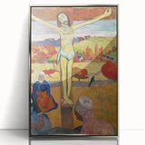 The Yellow Christ Modern Wall Art – Vibrant Religious Masterpiece