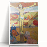 The Yellow Christ Modern Wall Art – Vibrant Religious Masterpiece
