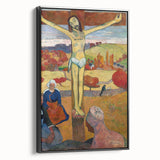 The Yellow Christ Modern Wall Art – Vibrant Religious Masterpiece