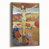 The Yellow Christ Modern Wall Art – Vibrant Religious Masterpiece