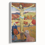 The Yellow Christ Modern Wall Art – Vibrant Religious Masterpiece