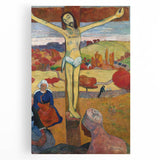 The Yellow Christ Modern Wall Art – Vibrant Religious Masterpiece