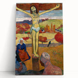 The Yellow Christ Modern Wall Art – Vibrant Religious Masterpiece
