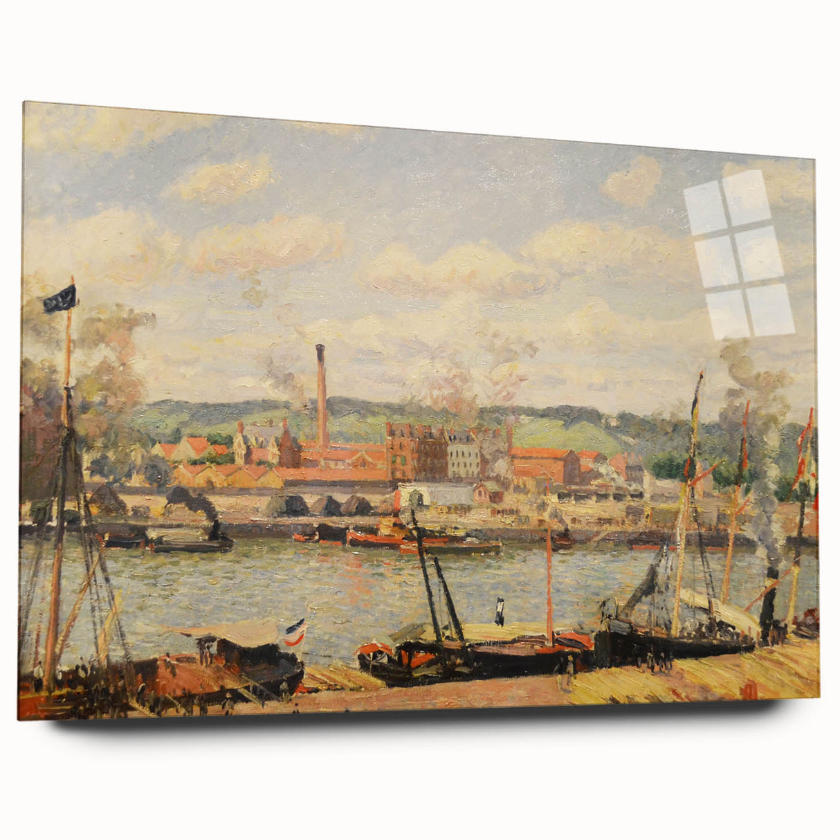 Pissarro’s View on the Cotton Mill - Impressionist Industrial Wall Art