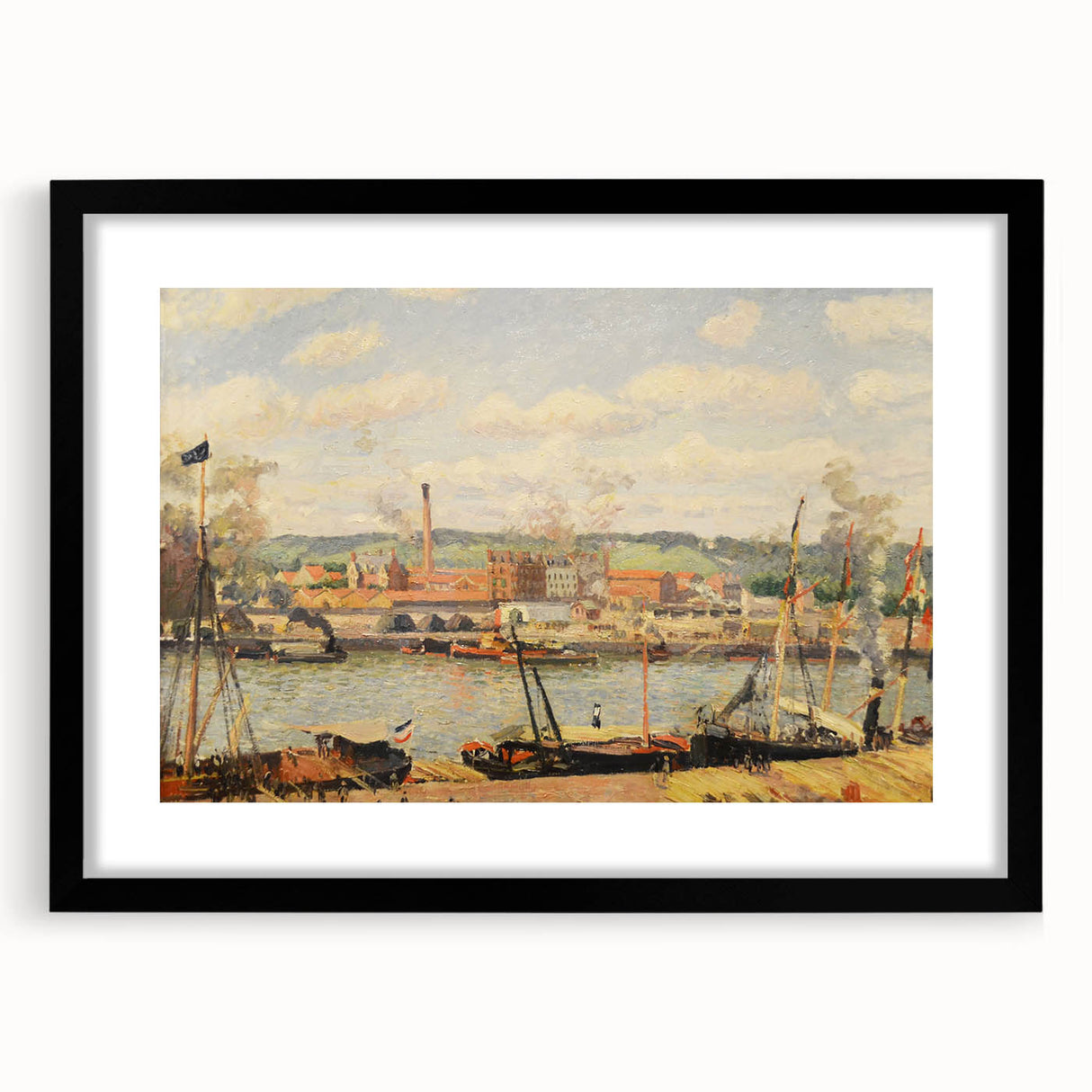 Pissarro’s View on the Cotton Mill - Impressionist Industrial Wall Art