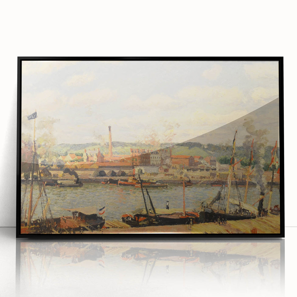 Pissarro’s View on the Cotton Mill - Impressionist Industrial Wall Art
