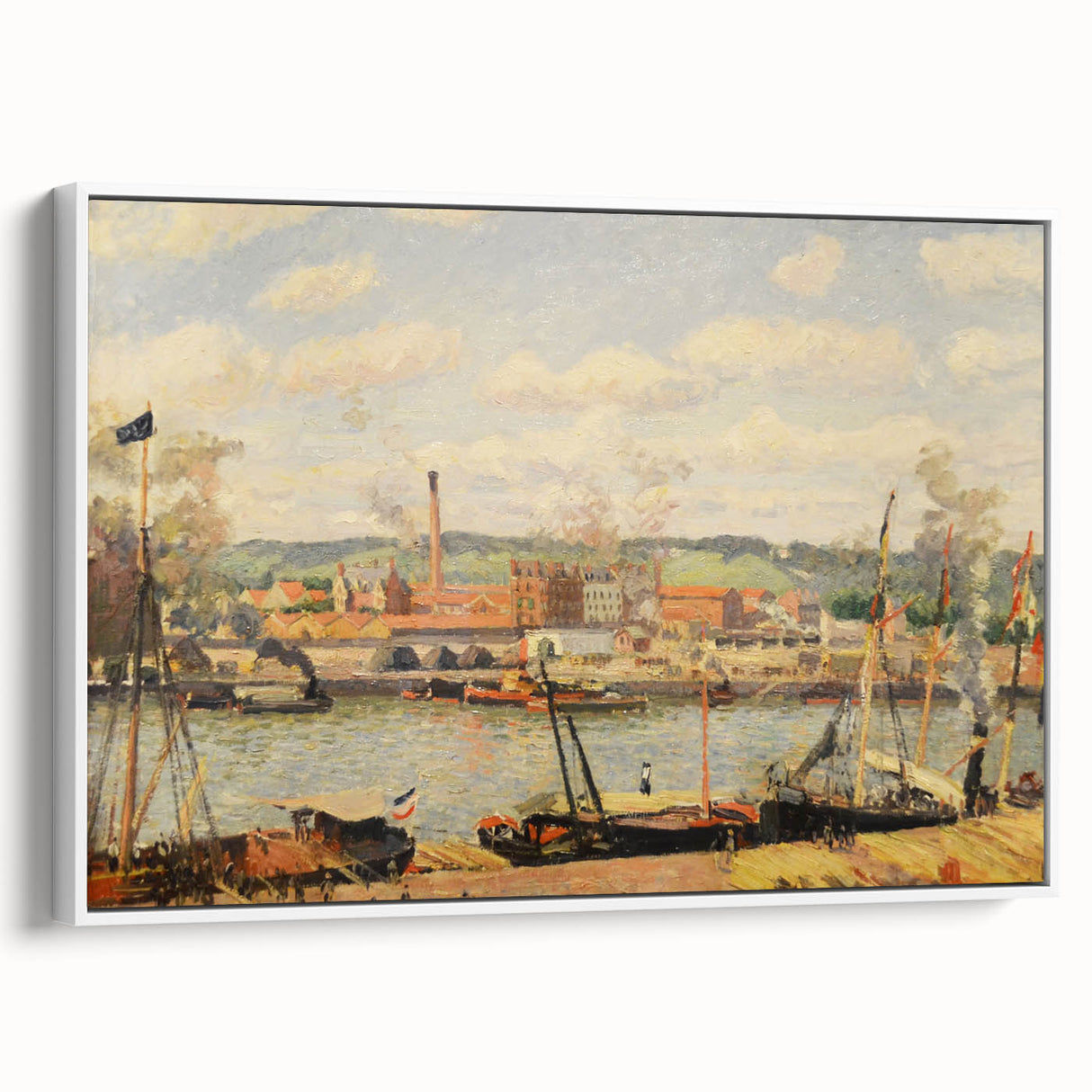 Pissarro’s View on the Cotton Mill - Impressionist Industrial Wall Art