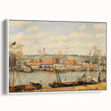 Pissarro’s View on the Cotton Mill - Impressionist Industrial Wall Art