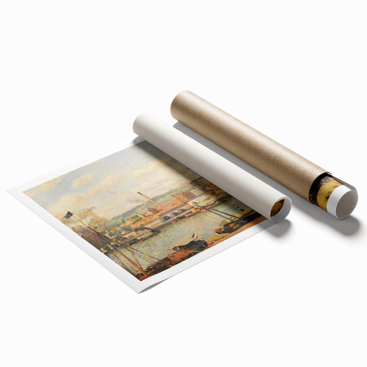 Pissarro’s View on the Cotton Mill - Impressionist Industrial Wall Art