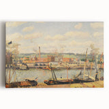 Pissarro’s View on the Cotton Mill - Impressionist Industrial Wall Art