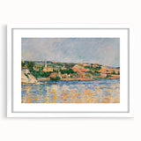 Cézanne’s Village at the Water’s Edge - Impressionist Wall Art