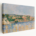 Cézanne’s Village at the Water’s Edge - Impressionist Wall Art