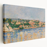 Cézanne’s Village at the Water’s Edge - Impressionist Wall Art