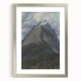 Spring Landscape Modern Wall Art – Serene Mountain Scene