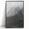 Spring Landscape Modern Wall Art – Serene Mountain Scene
