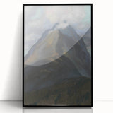 Spring Landscape Modern Wall Art – Serene Mountain Scene