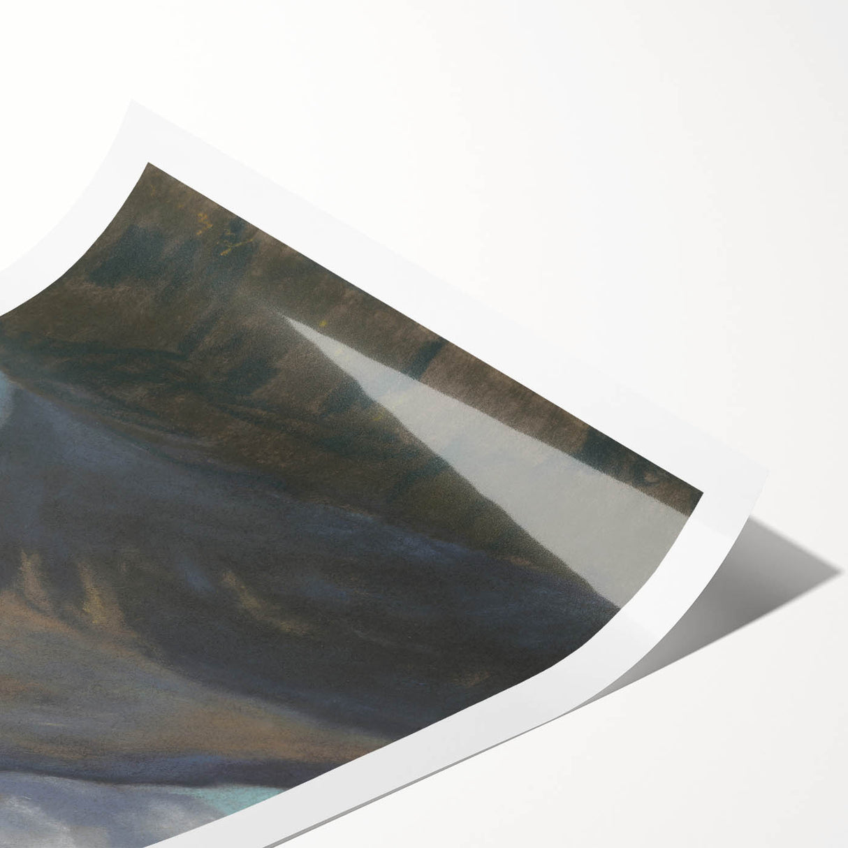 Spring Landscape Modern Wall Art – Serene Mountain Scene