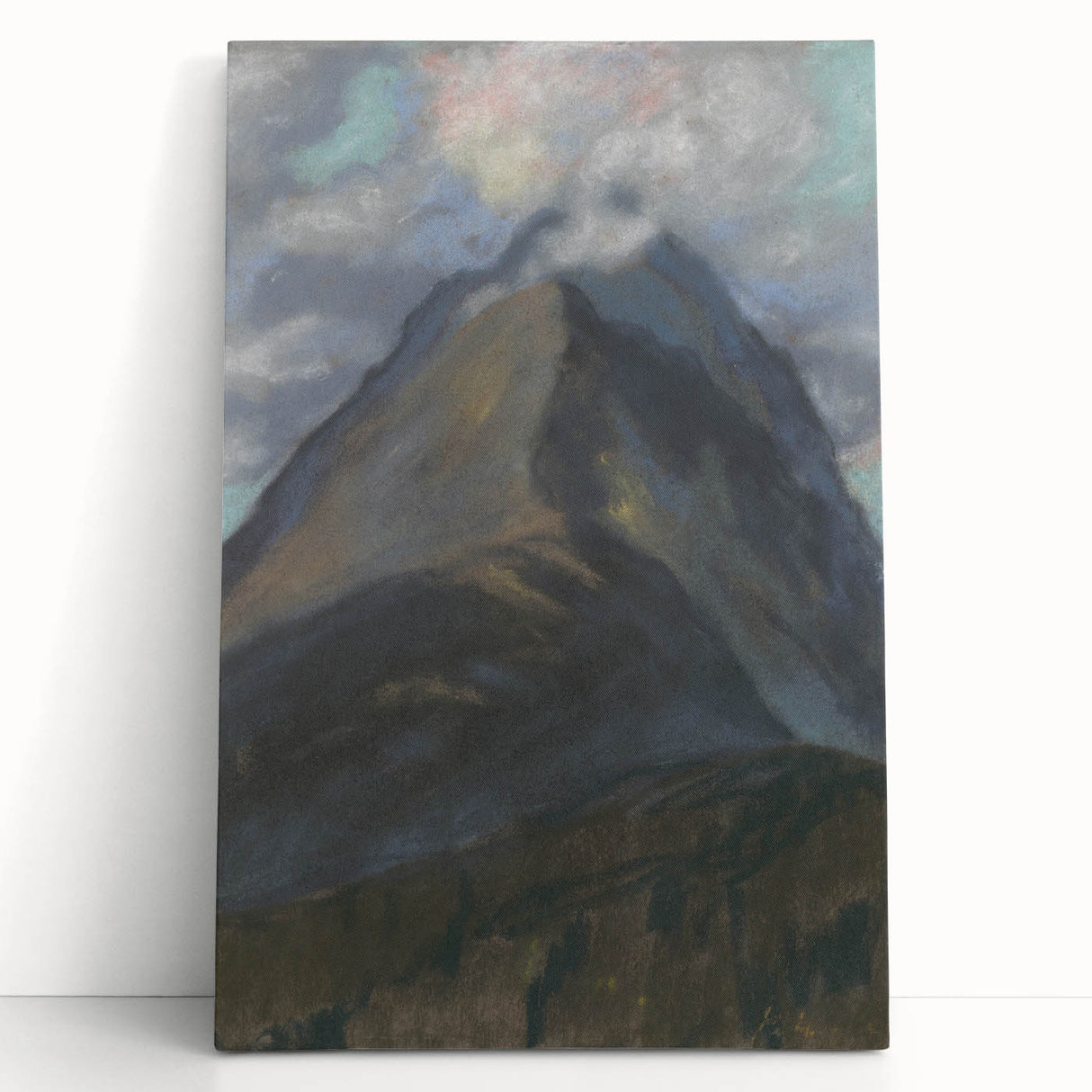 Spring Landscape Modern Wall Art – Serene Mountain Scene