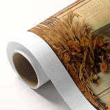 Farmhouse Wall Art with Pumpkins and Wheat - Rustic Country Style Decor