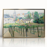 Cézanne’s Village Square - Classic French Impressionist Wall Art