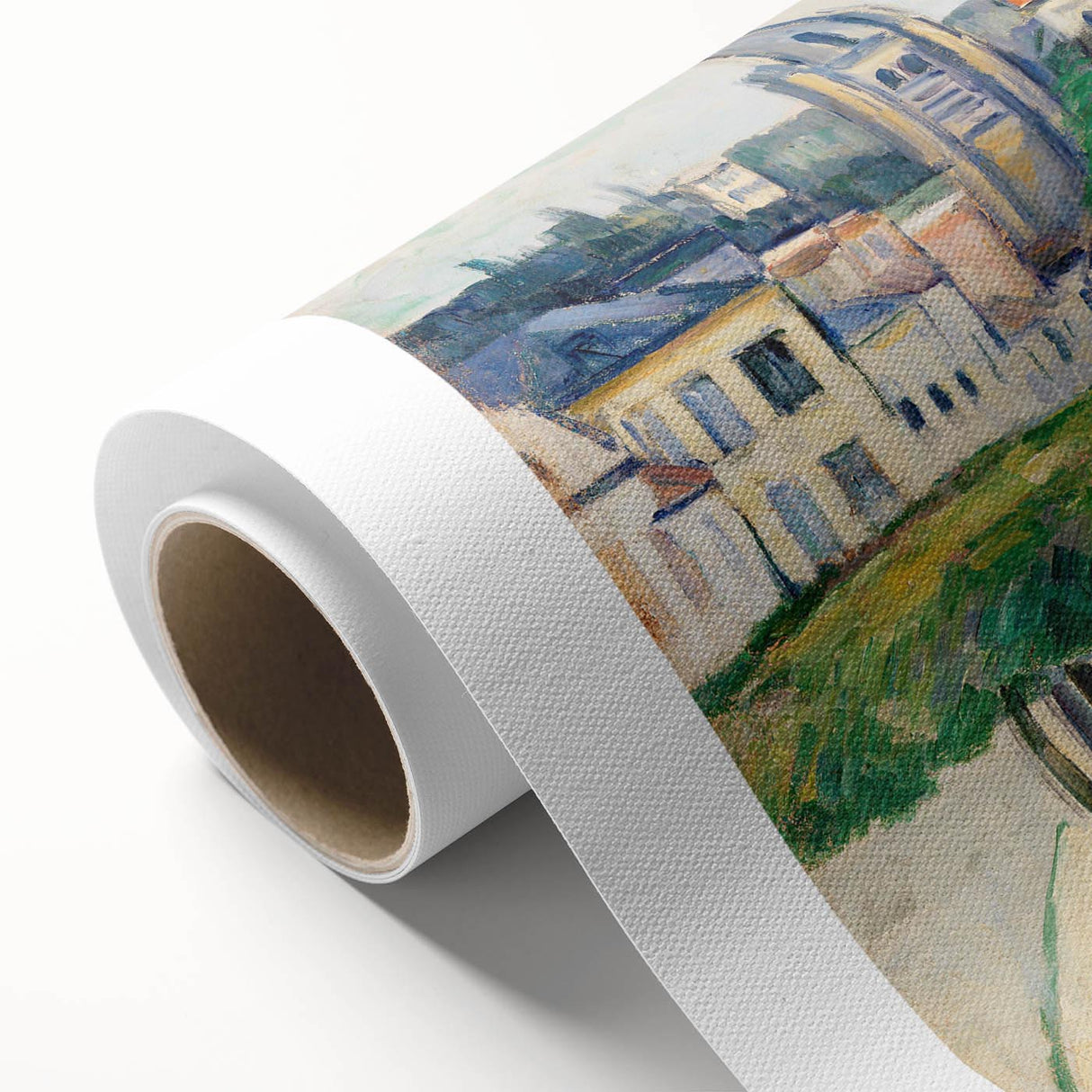 Cézanne’s Village Square - Classic French Impressionist Wall Art