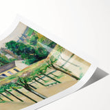 Cézanne’s Village Square - Classic French Impressionist Wall Art