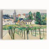 Cézanne’s Village Square - Classic French Impressionist Wall Art