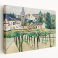 Cézanne’s Village Square - Classic French Impressionist Wall Art