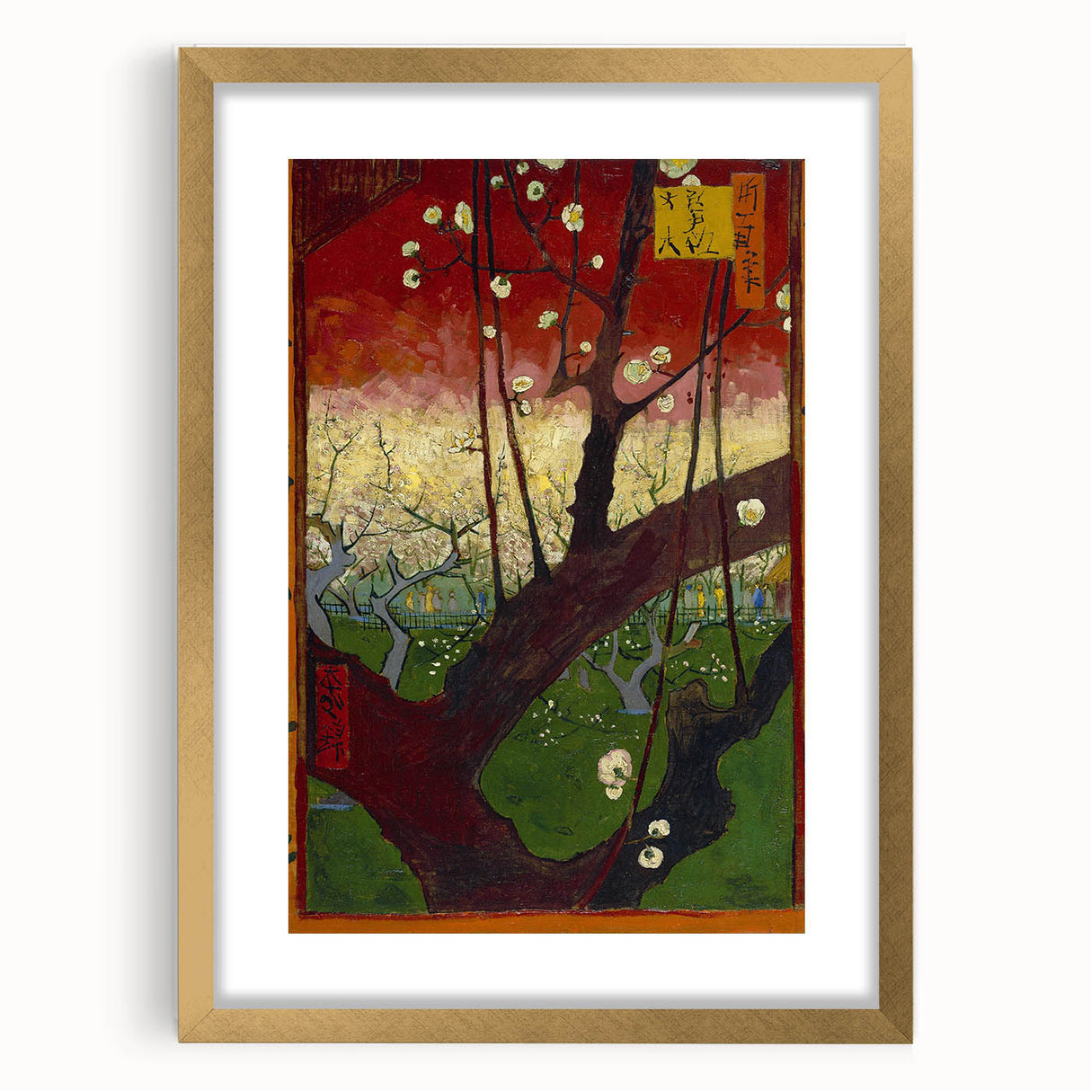 Impressionist Wall Art - Blooming Plum Orchard by Van Gogh