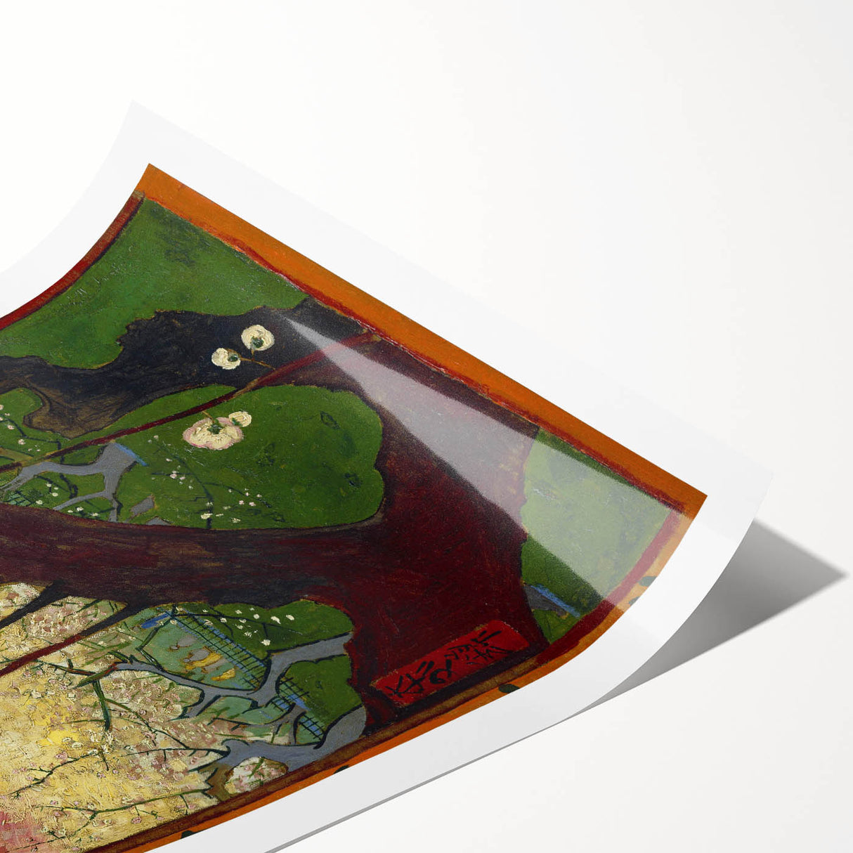 Impressionist Wall Art - Blooming Plum Orchard by Van Gogh