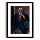 Self-Portrait Modern Wall Art – Bold Expressionist Portrait