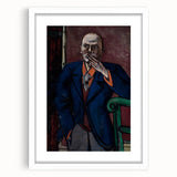 Self-Portrait Modern Wall Art – Bold Expressionist Portrait