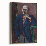 Self-Portrait Modern Wall Art – Bold Expressionist Portrait