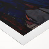 Self-Portrait Modern Wall Art – Bold Expressionist Portrait