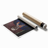 Self-Portrait Modern Wall Art – Bold Expressionist Portrait