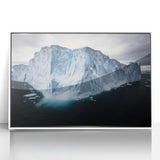 Framed acrylic landscape artwork showcasing dramatic cliffs against a vibrant sky, designed to enhance modern interior decor with its vivid colors and depth. Perfect for adding a natural touch to living spaces or offices.