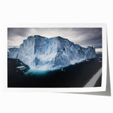 Stunning landscape print showcasing dramatic cliffs and a vibrant sky, rolled for easy shipping and perfect for home decor. Ideal for nature lovers.