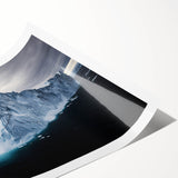 Stunning rolled print of a dramatic cliff landscape showcasing vibrant colors and intricate details, perfect for home decor or art enthusiasts.