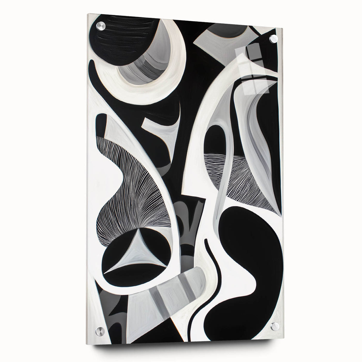 Modern Monochrome Canvas Prints – Black and White Bedroom Art