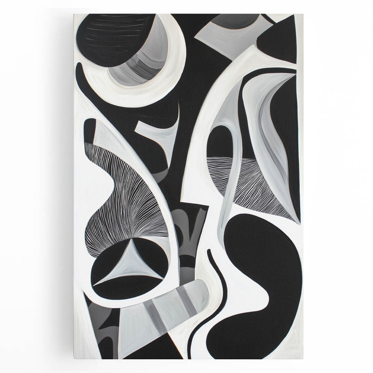 Modern Monochrome Canvas Prints – Black and White Bedroom Art