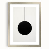 Modern Dining Room Art – Minimalist Black & White Canvas Print